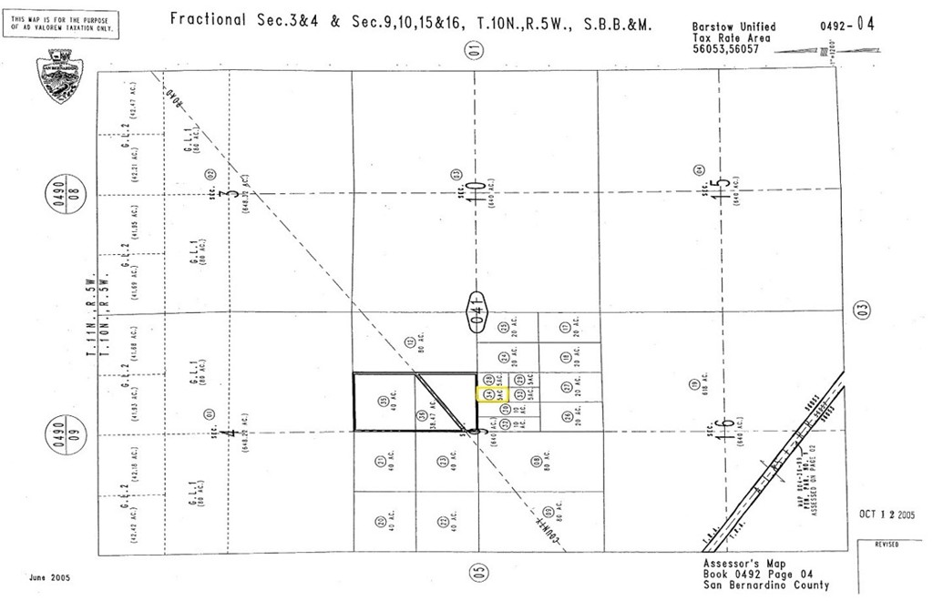 5-acres 5-acres Redhill Road Hinkley, CA 92347 - Photo 2 of 2 a picture of a black and white photo
