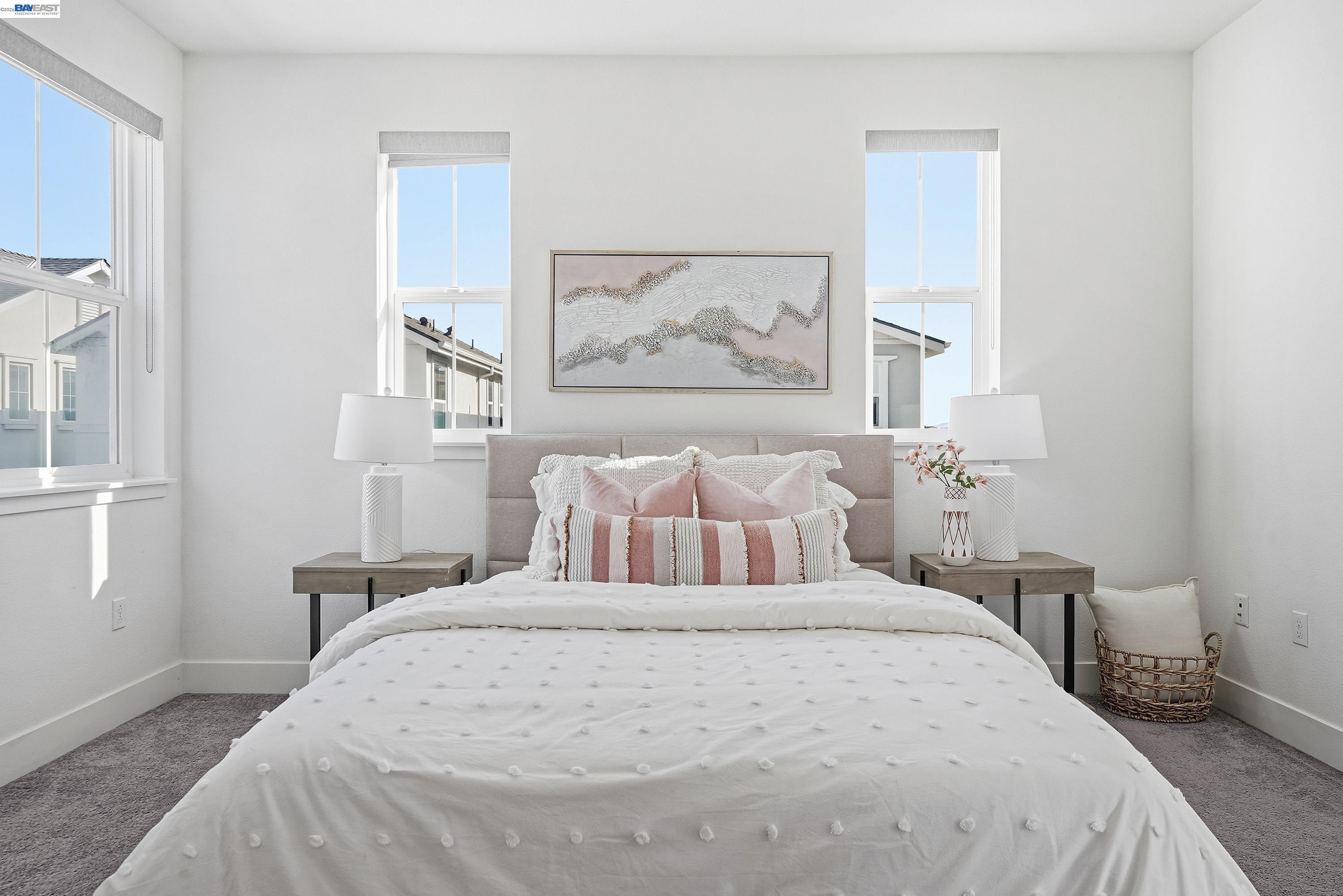 37645 Bay Crest Road Newark, CA 94560 - Photo 19 of 46 a bedroom with a bed and a painting on the wall