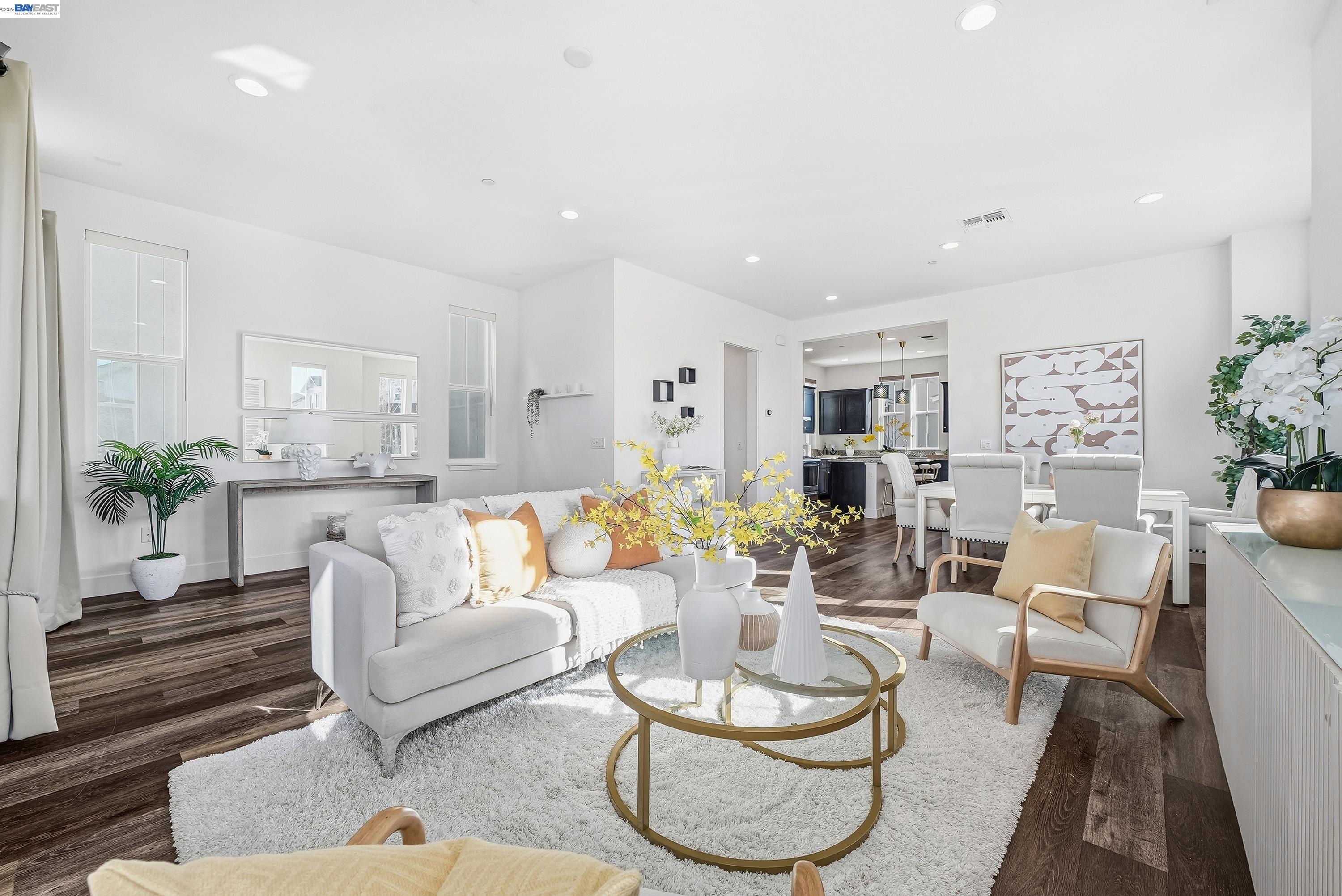 37645 Bay Crest Road Newark, CA 94560 - Photo 2 of 46 a living room with furniture potted plant and kitchen view