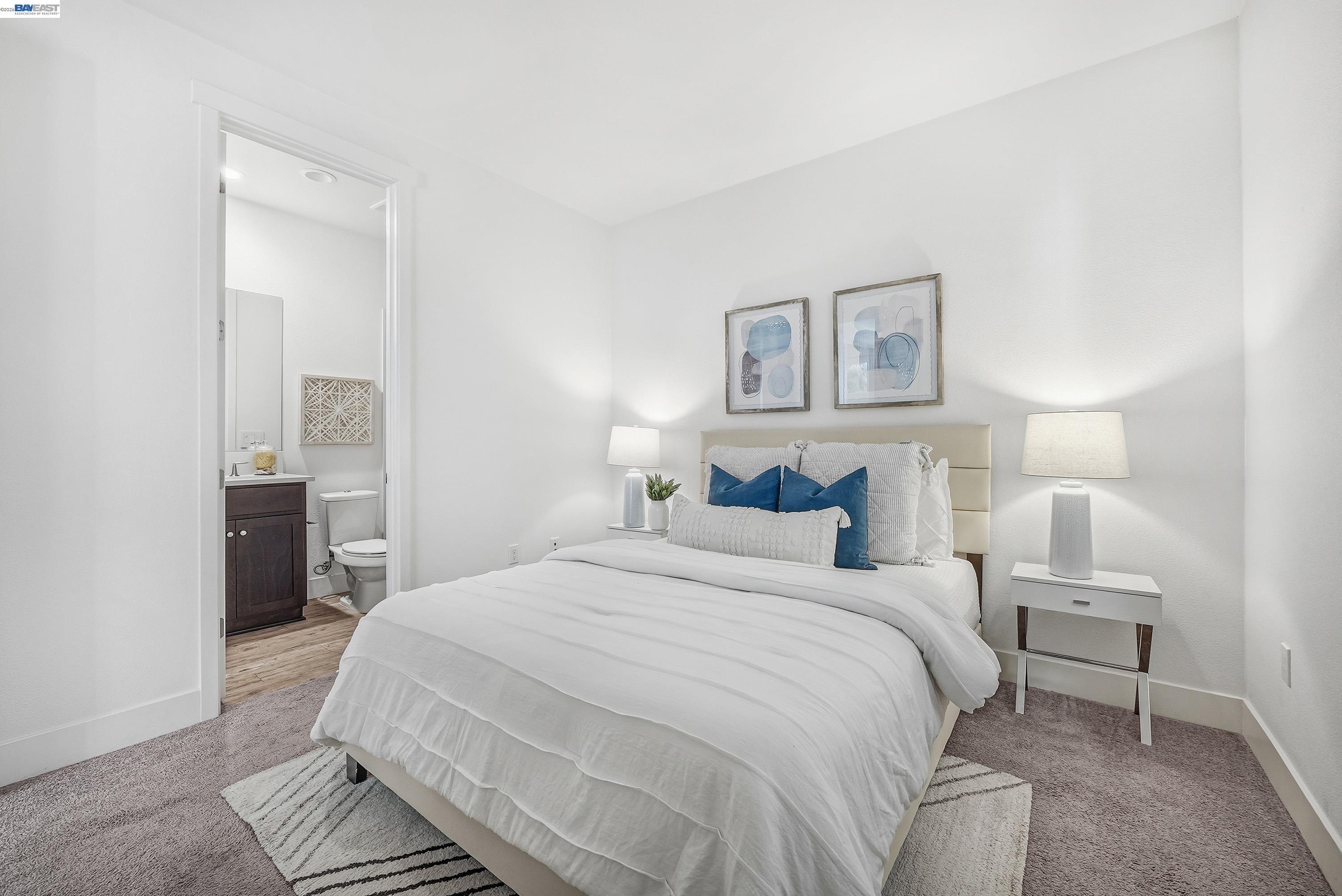 37645 Bay Crest Road Newark, CA 94560 - Photo 29 of 46 a large white bed in a white room