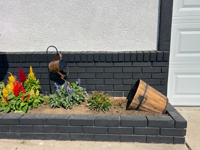 a view of outdoor space with seating