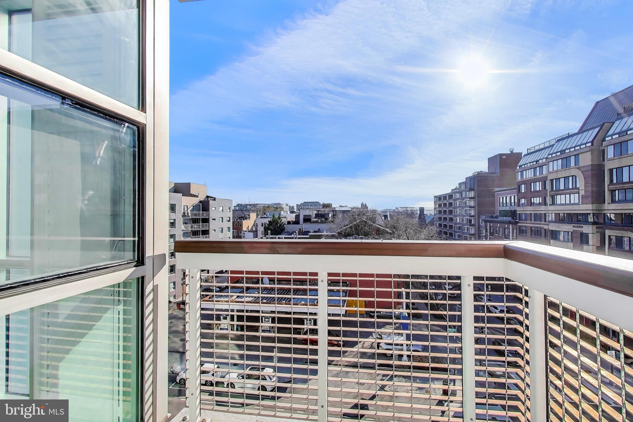 1300 13th Street Northwest, Unit 601 Washington, DC 20005 - Photo 27 of 35 One of two balconies on this fabulous corner unit