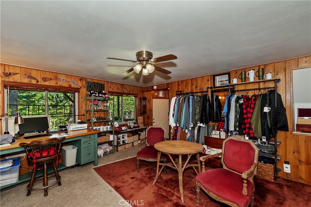 158 Golf Course Road Lake Arrowhead, CA 92391 - Photo 32 of 75 a view of a dining room with furniture window and outside view