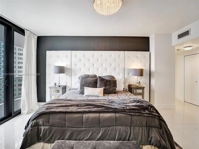 a view of balcony with wooden floor