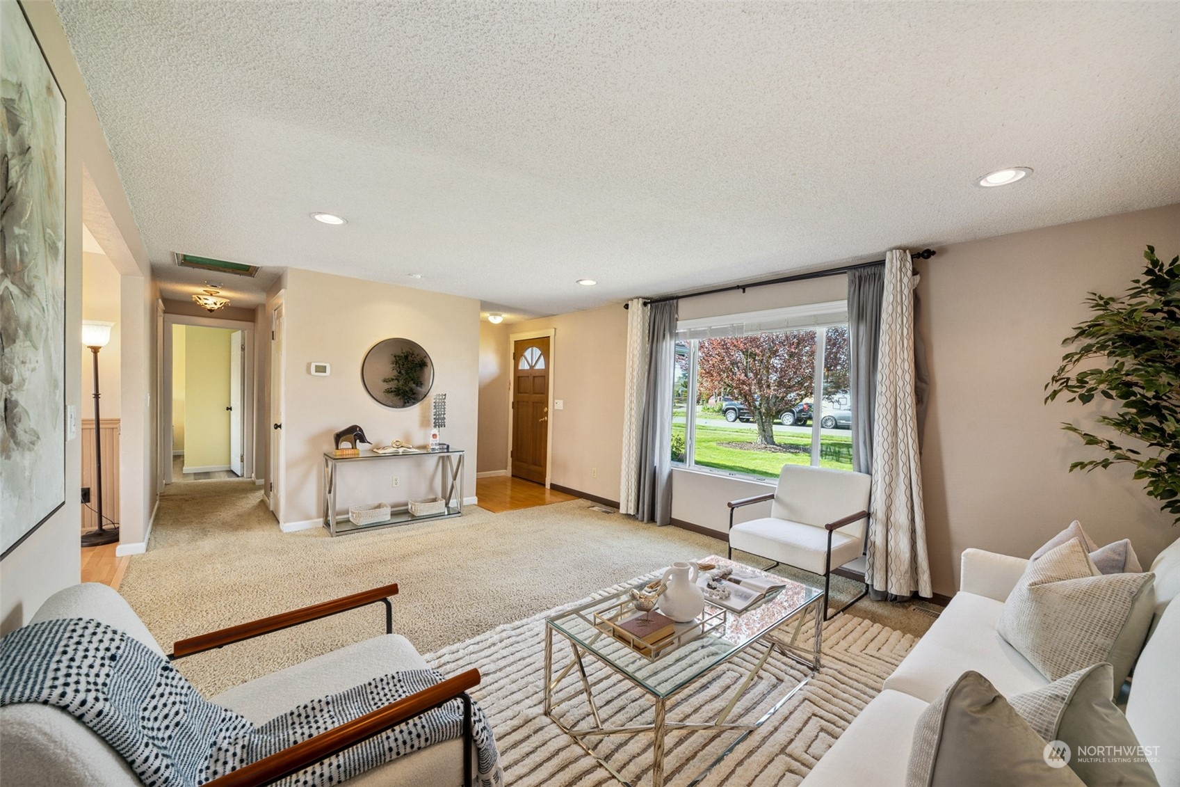 509 Harmony Lane Enumclaw, WA 98022 - Photo 4 of 22 a living room with furniture and a large window