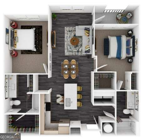 1399 Herrington Road, Unit 1202 Lawrenceville, GA 30044 - Photo 14 of 32 a picture of a living room with furniture and wooden floor