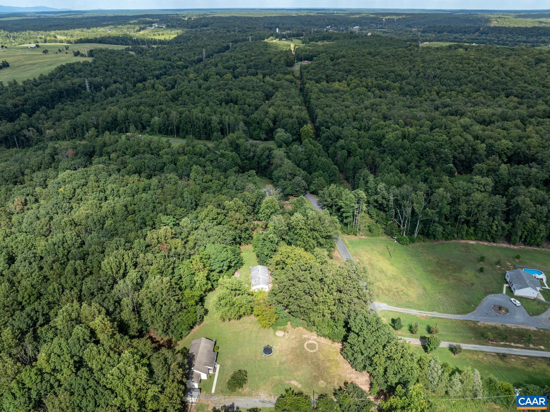 858 James River Road Scottsville, VA 24590 - Photo 31 of 33 an aerial view of a houses with a yard