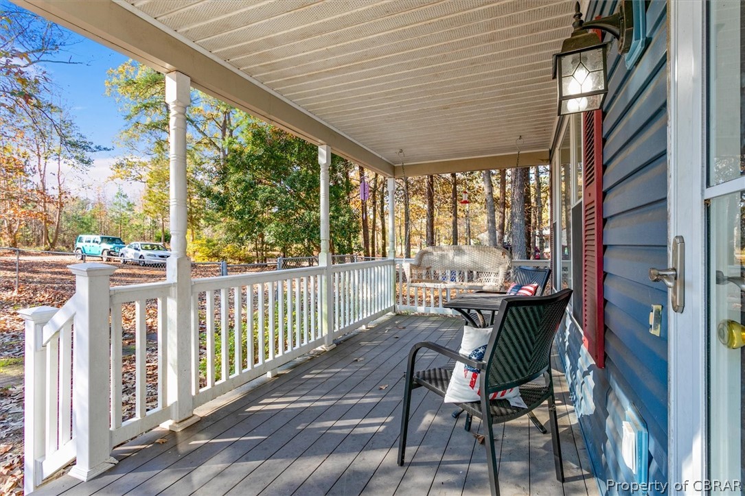3389 Enos Road Gloucester, VA 23061 - Photo 4 of 27 Deep front porch with swing