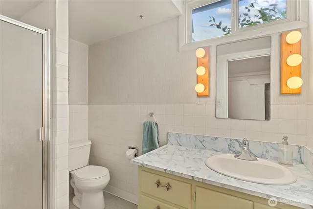 a view of room with furniture and a fireplace