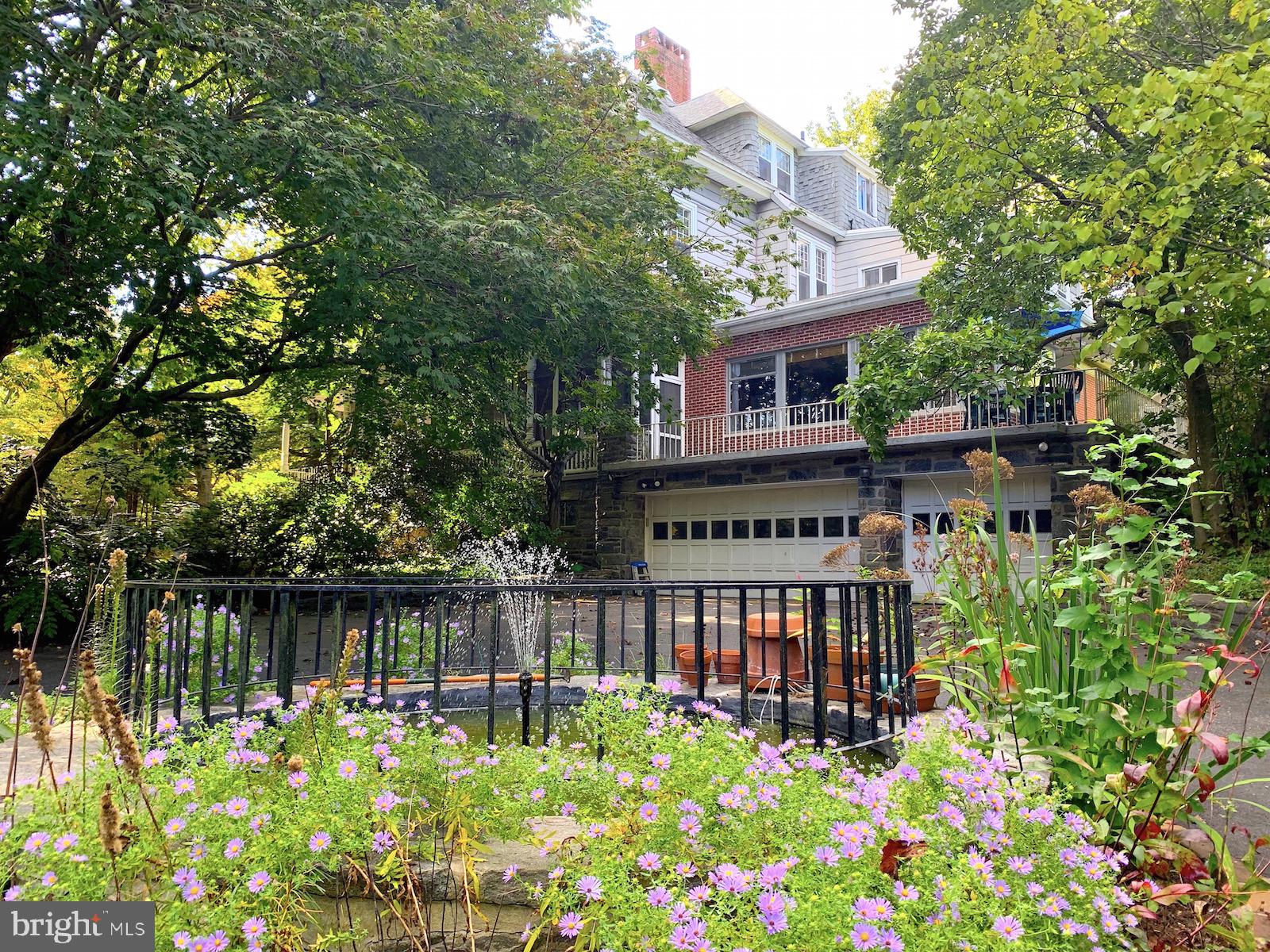 6 East Brookhaven Road Wallingford, PA 19086 - Photo 45 of 70 Garage and Fountain