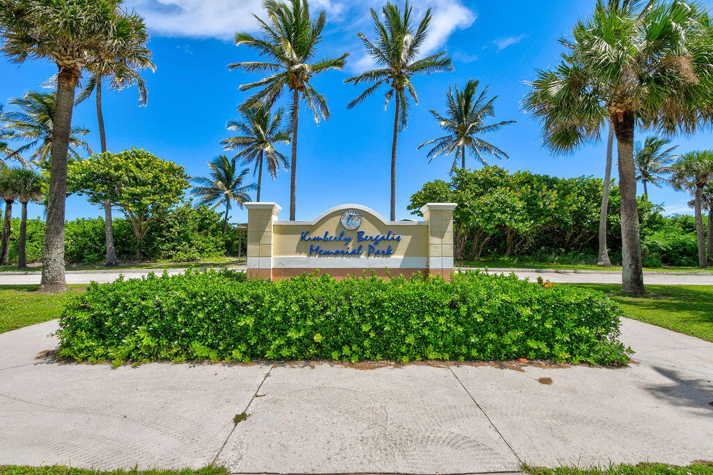 1140 Hernando Street Fort Pierce, FL 34949 - Photo 32 of 37 a view of a garden with a potted plants and palm trees