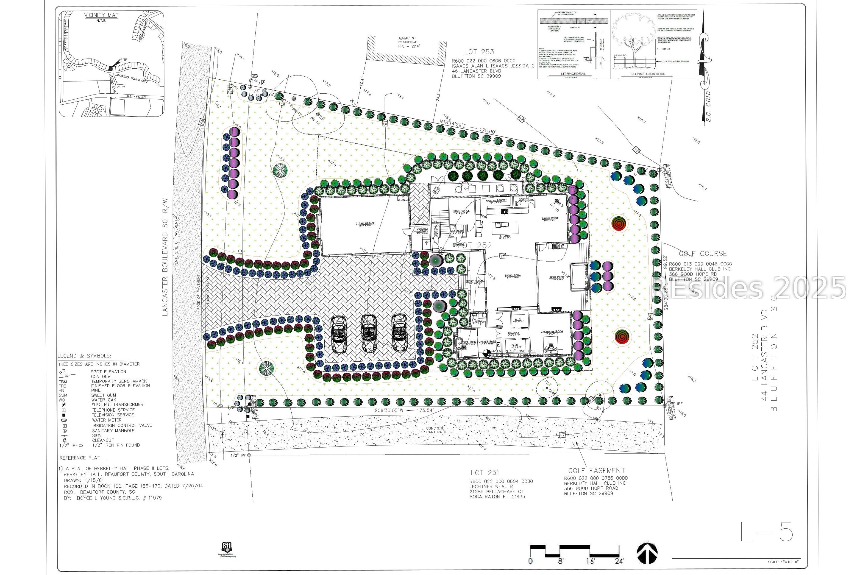44 Lancaster Boulevard Okatie, SC 29909 - Photo 3 of 30 Landscape Plan