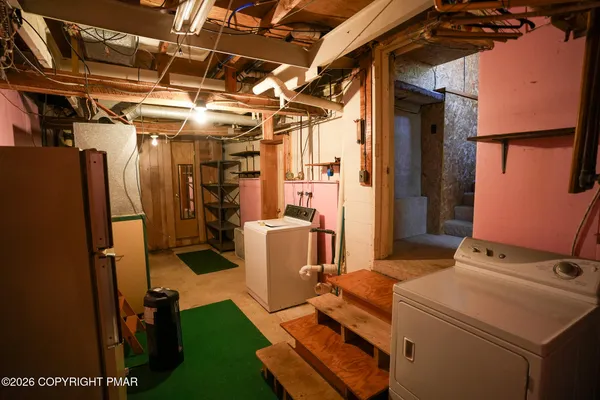 a view of storage and utility room