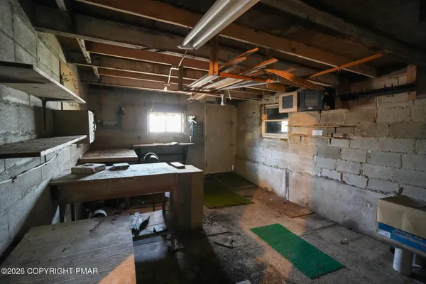 a room with storage and utility