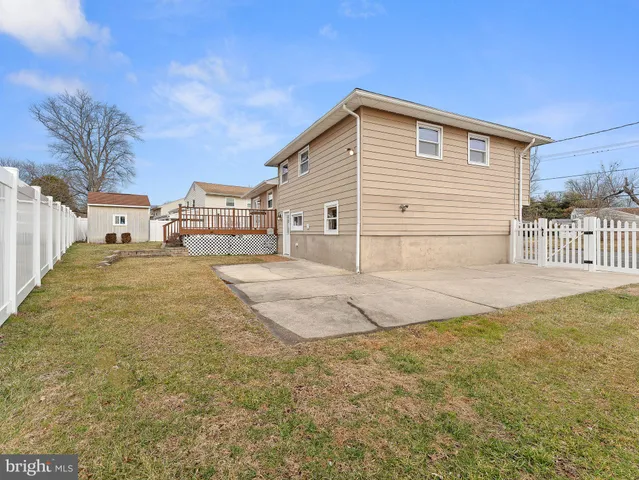 a backyard of a house