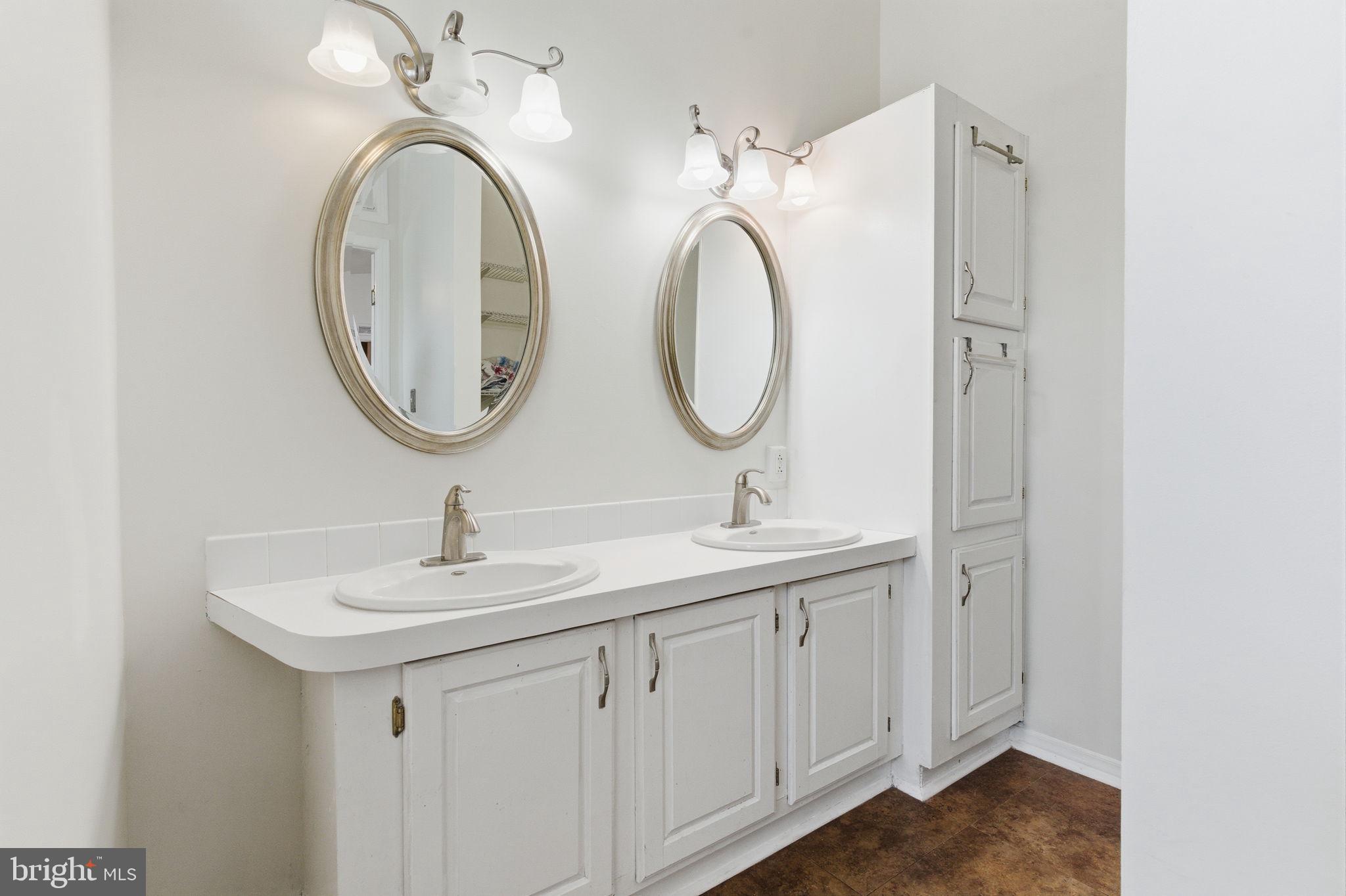 435 Spring Meadow Circle New Hope, PA 18938 - Photo 21 of 38 a bathroom with a sink and a mirror