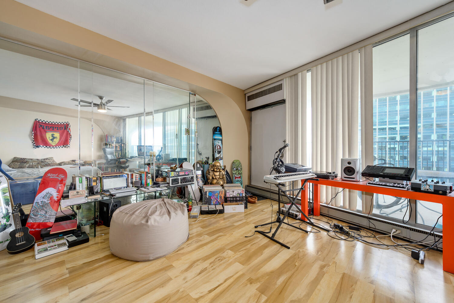 300 North State Street, Unit 4303 Chicago, IL 60654 - Photo 5 of 15 a very nice looking living room with furniture and floor to ceiling window