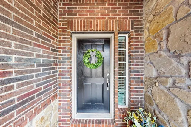 a view of front door of house