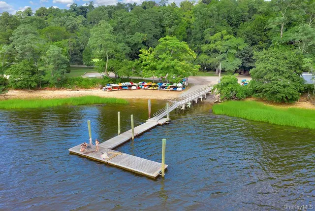 a view of a lake with a floor