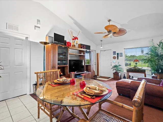 a outdoor space with furniture and garden view