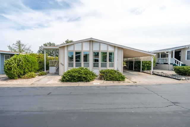 front view of house with a yard