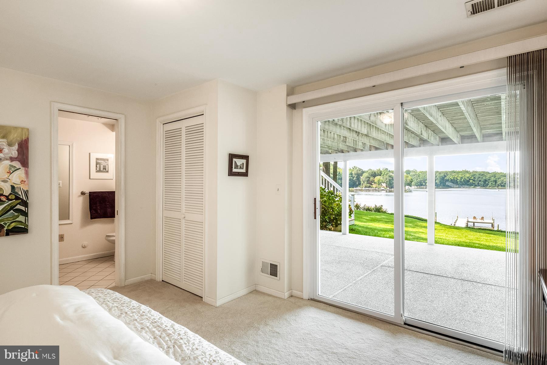 184 Southdown Road Edgewater, MD 21037 - Photo 14 of 30 Bedroom 3 on the lower level has access to patio