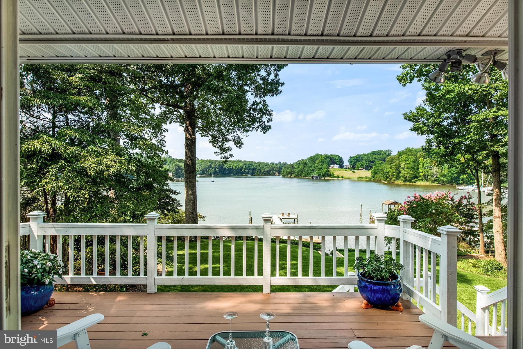 184 Southdown Road Edgewater, MD 21037 - Photo 22 of 30 View from the master bedroom deck