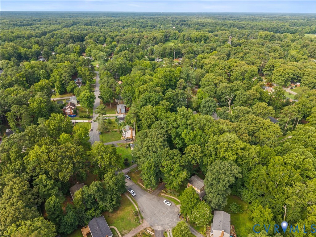 112 Chasnell Road North Chesterfield, VA 23236 - Photo 48 of 49 Aerial view of a residential area surrounded by a