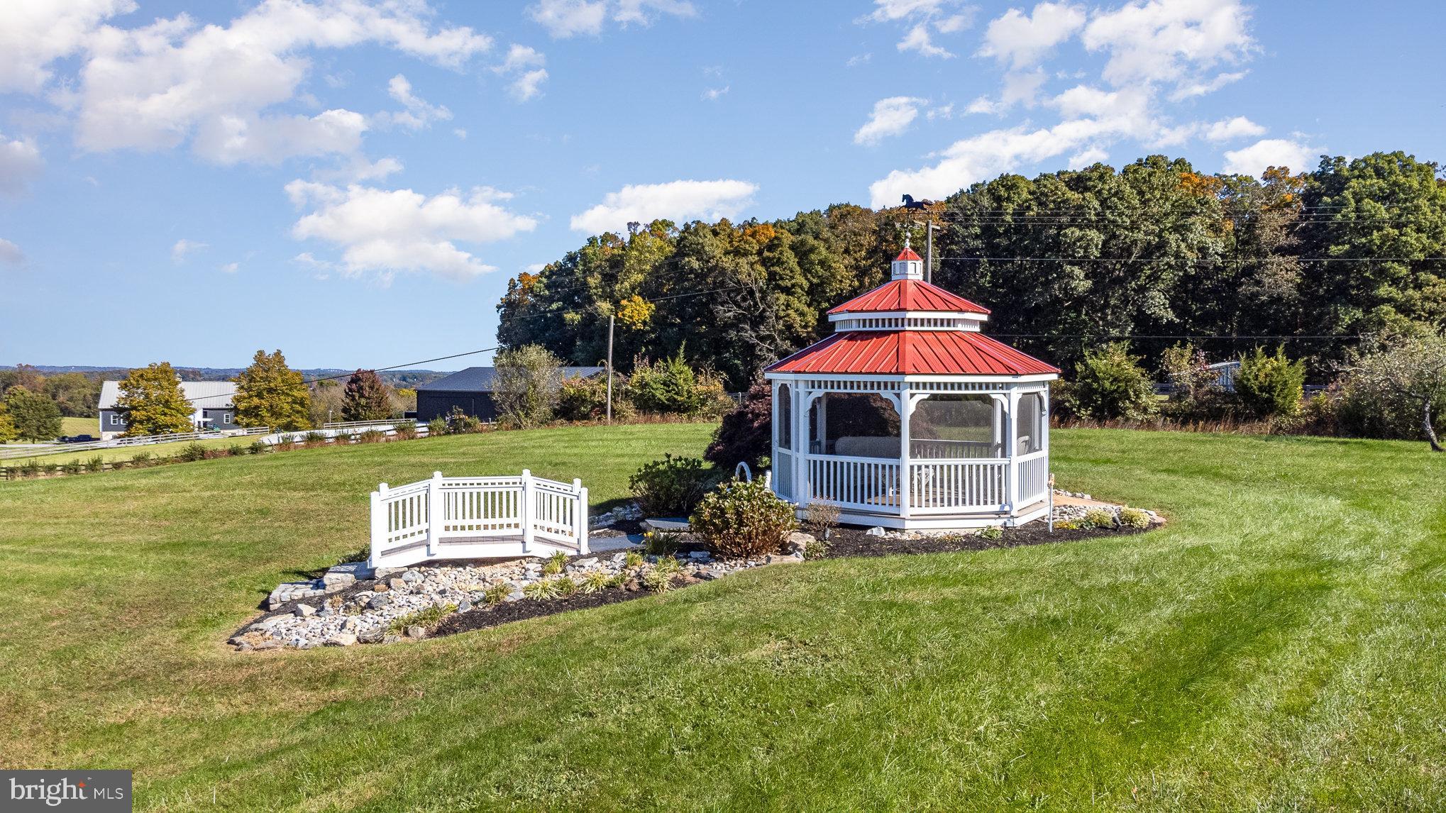 4208 Harford Creamery Road White Hall, MD 21161 - Photo 4 of 73 Screened gazebo - peaceful retreat after long day.