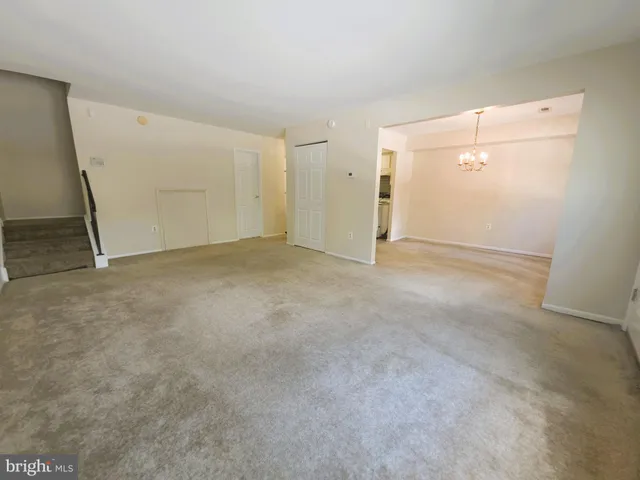 a view of an empty room