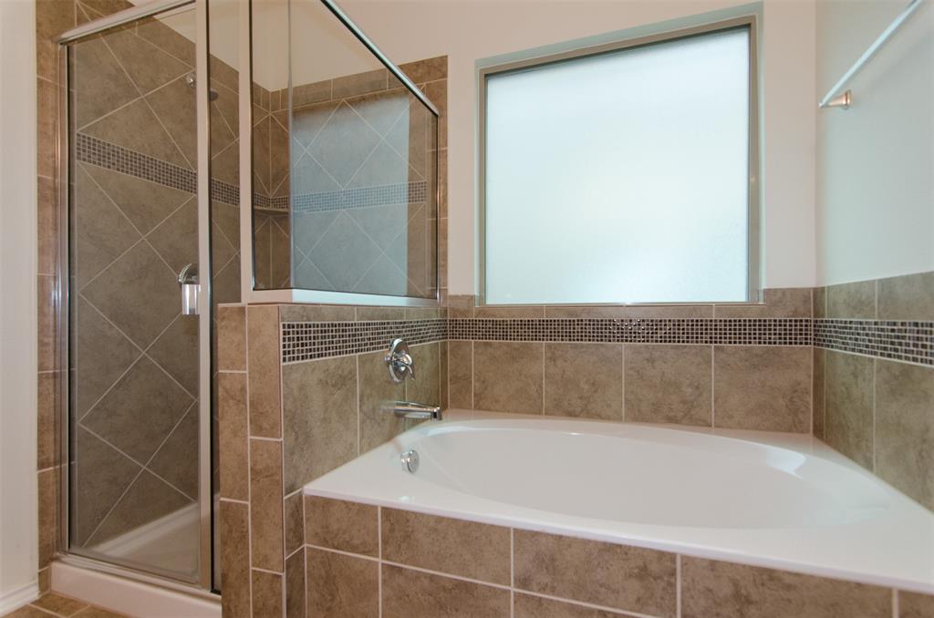 1044 Clove Hitch Road Georgetown, TX 78633 - Photo 13 of 19 a bathroom with a bathtub and shower