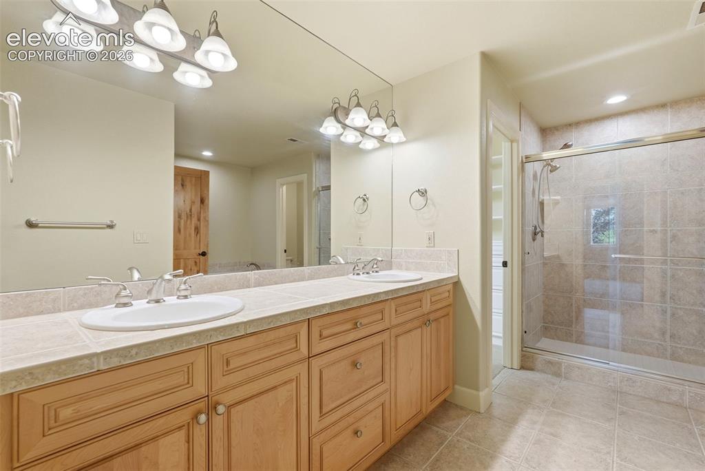996 Summer Spring View Colorado Springs, CO 80906 - Photo 36 of 50 Downstairs Primary Bathroom