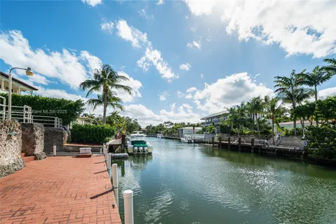 a view of a lake with boats