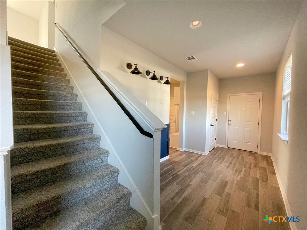 108 Old Stagecoach Road Jarrell, TX 76537 - Photo 17 of 45 a view of entryway with wooden floor