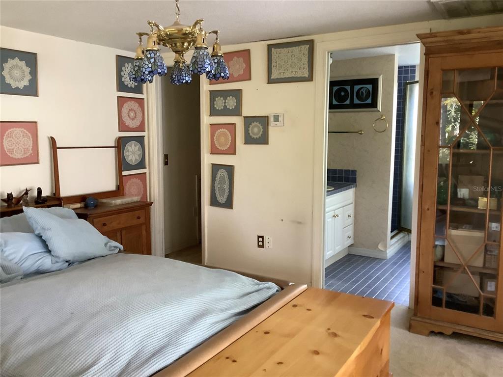 16921 Crawley Road Odessa, FL 33556 - Photo 17 of 33 a bedroom with a bed and wooden floor