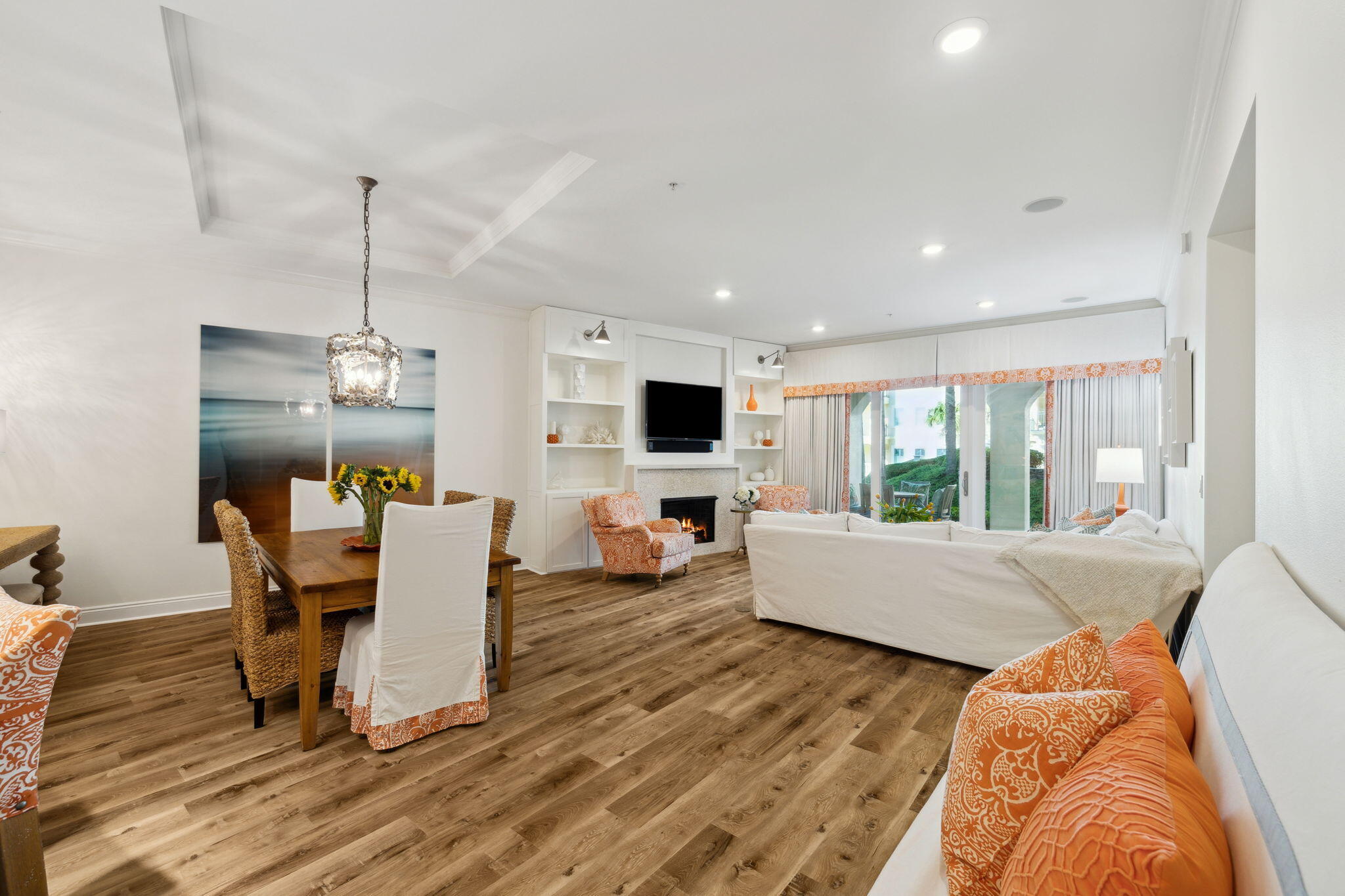56 Blue Mountain Road, Unit B105 Santa Rosa Beach, FL 32459 - Photo 15 of 98 a living room with furniture and a flat screen tv