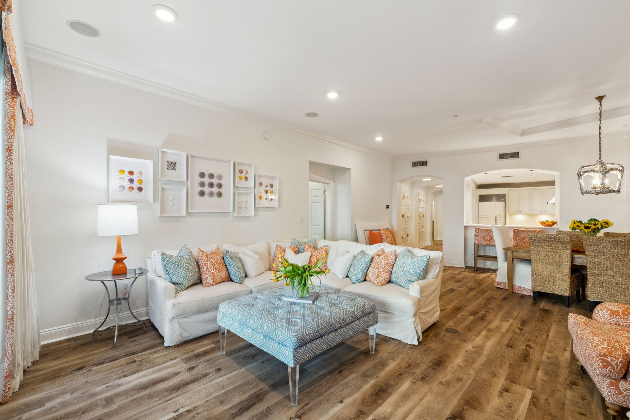 56 Blue Mountain Road, Unit B105 Santa Rosa Beach, FL 32459 - Photo 33 of 98 a living room with furniture and wooden floor