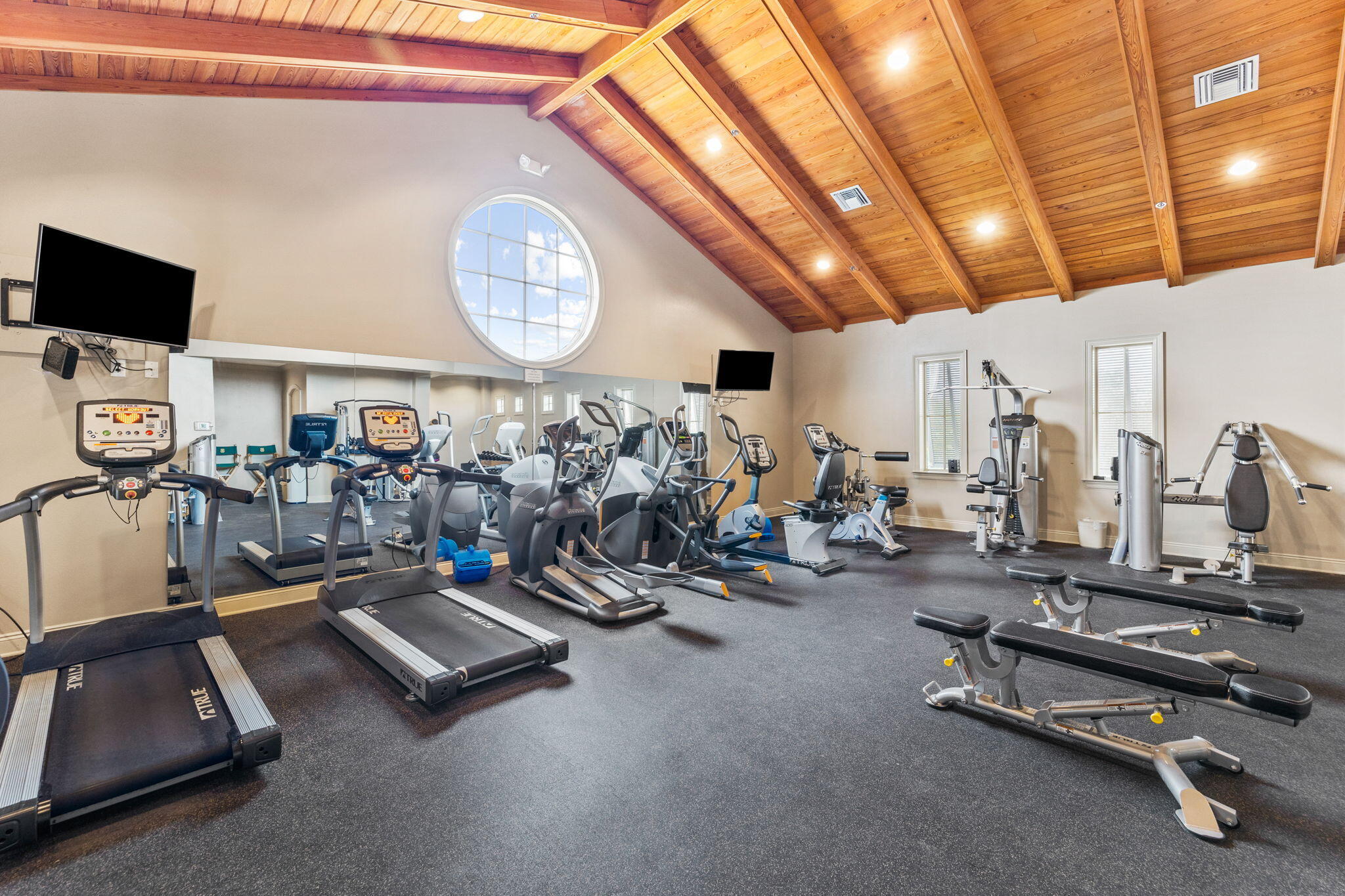 56 Blue Mountain Road, Unit B105 Santa Rosa Beach, FL 32459 - Photo 82 of 98 a view of a room with gym equipment
