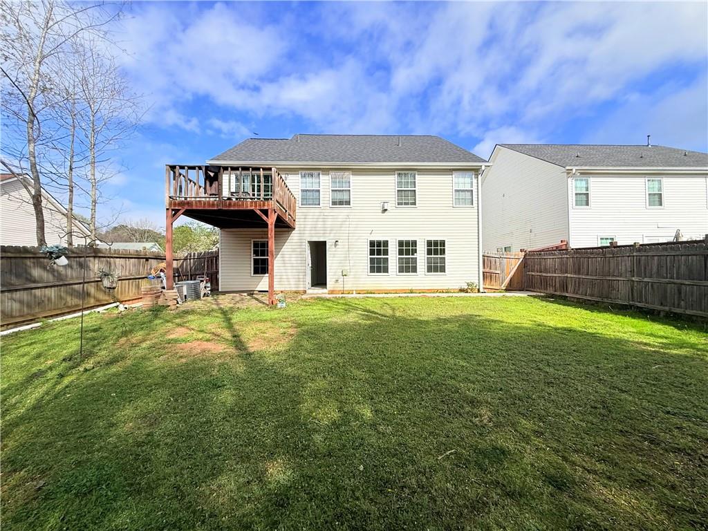 a house view with a garden space