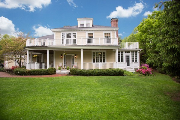 5 Hewins Farm Road Wellesley, MA 02481 - Photo 1 of 18 front view of a house with a yard