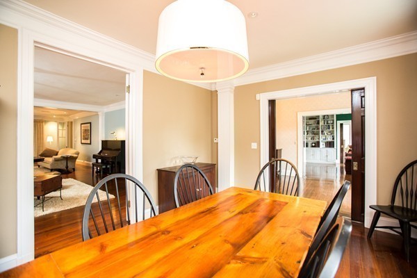 5 Hewins Farm Road Wellesley, MA 02481 - Photo 9 of 18 a view of a dining room with furniture and a large window