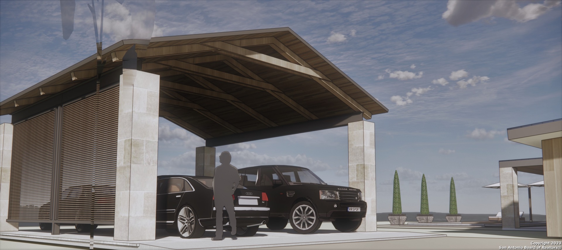 1135 Spur Ridge San Antonio, TX 78264 - Photo 11 of 12 a view of a car park in front of the house