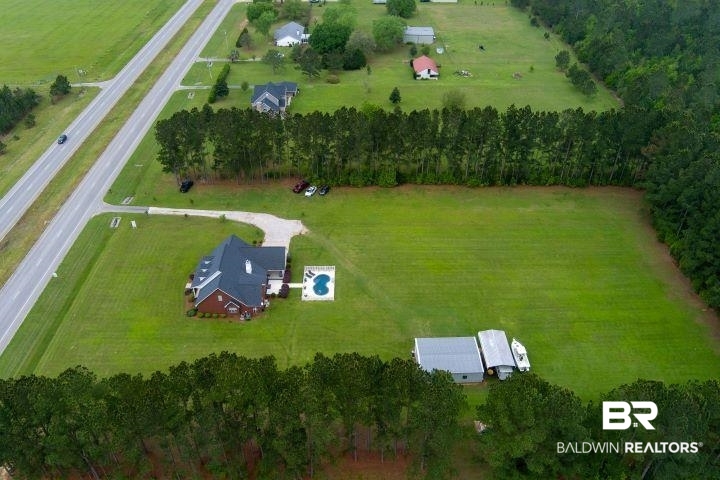 24541 Baldwin Beach Expressway Robertsdale, AL 36567 - Photo 44 of 51 Drone / aerial view featuring a rural view