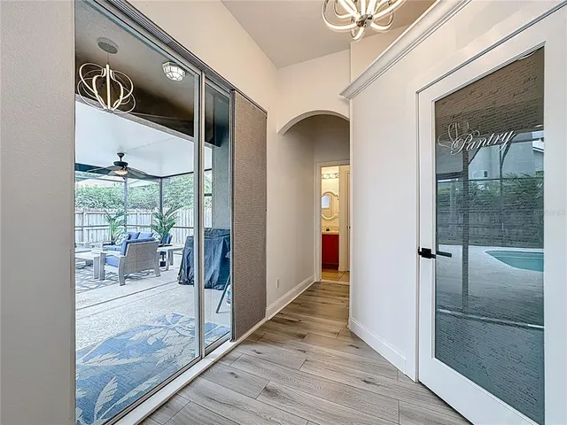 a room with furniture and a window