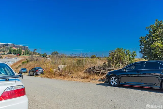 a view of a city with ocean