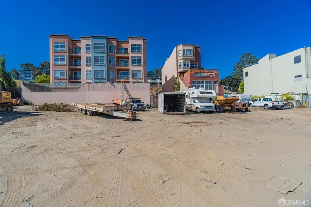 a view of building with ocean view