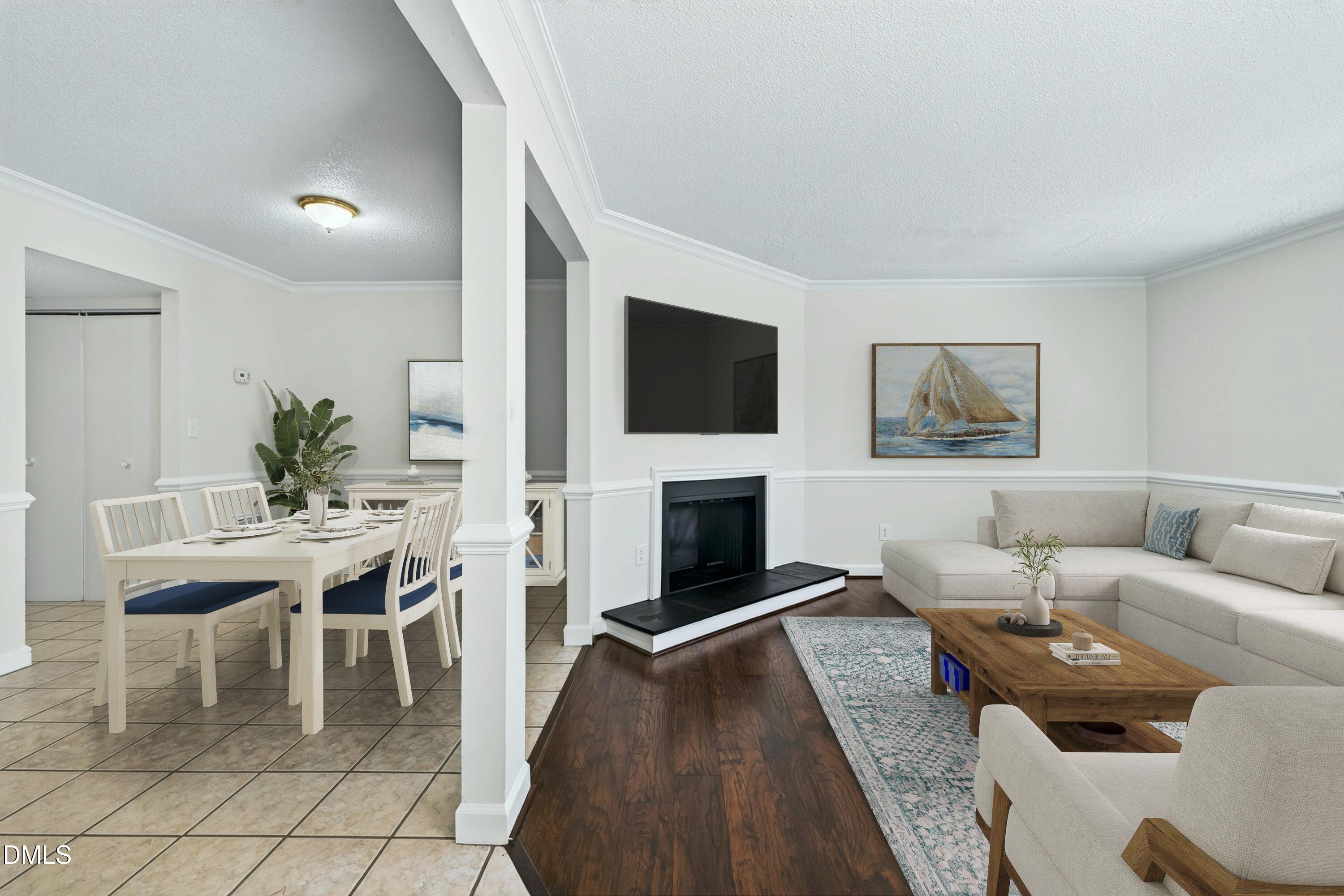 5823 staged dining and family room