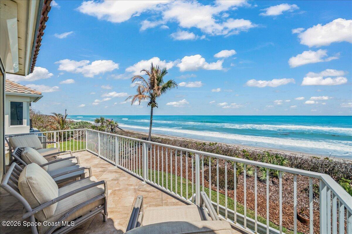 7585 South Hwy A1A Melbourne Beach, FL 32951 - Photo 8 of 45 a view of a balcony with mountain view