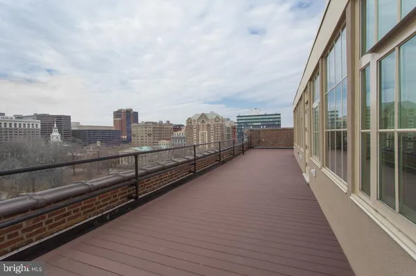 a view of city with balcony