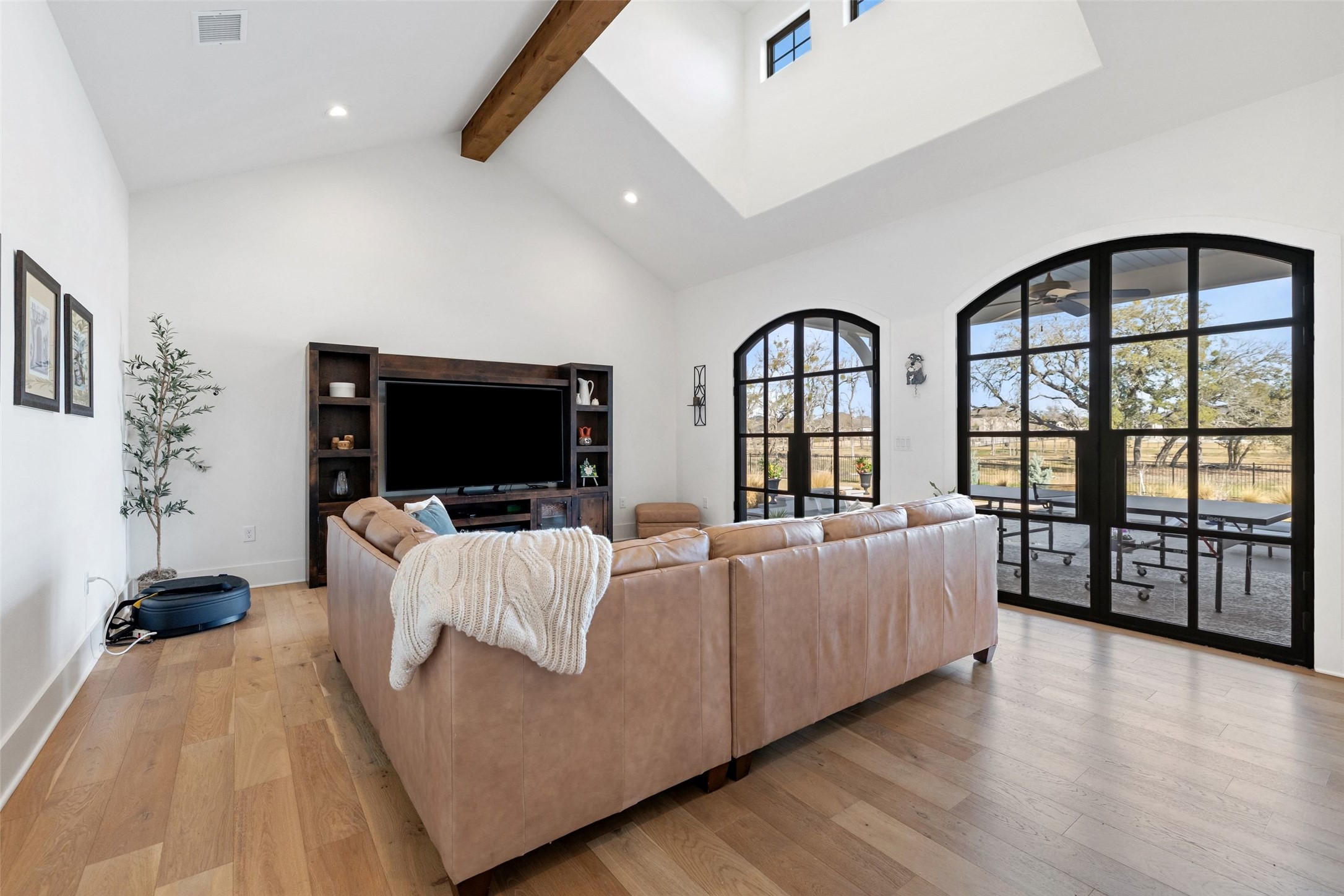 105 Deer Valley Road Georgetown, TX 78628 - Photo 26 of 40 Living area featuring light wood-type flooring and recessed lighting